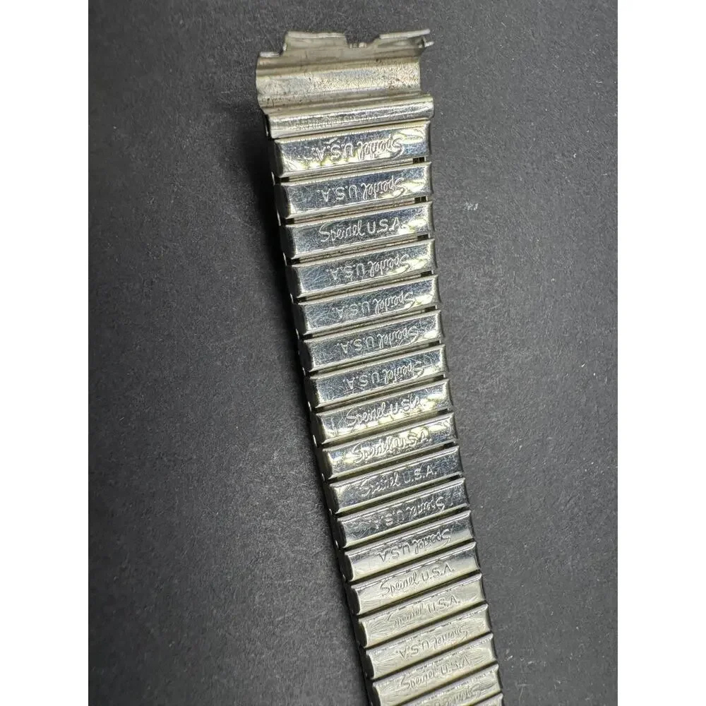 Vintage Speidel USA Made Stainless Steel Expansion Watch Band 5